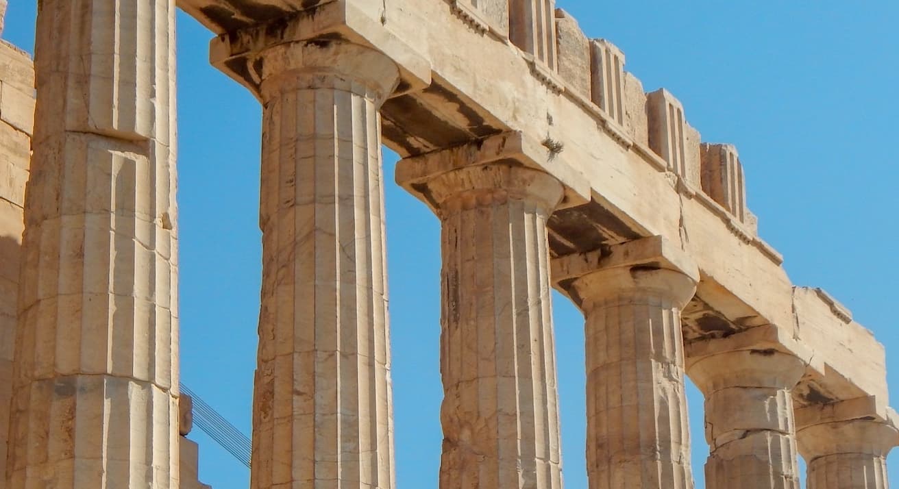 pillars from Greek architecture