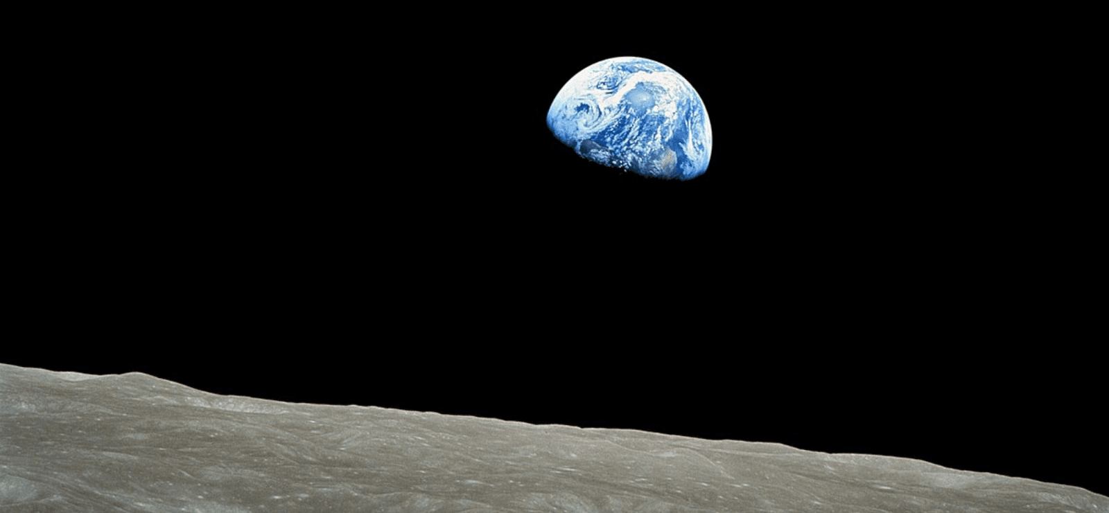 Photo of the Earth from space.