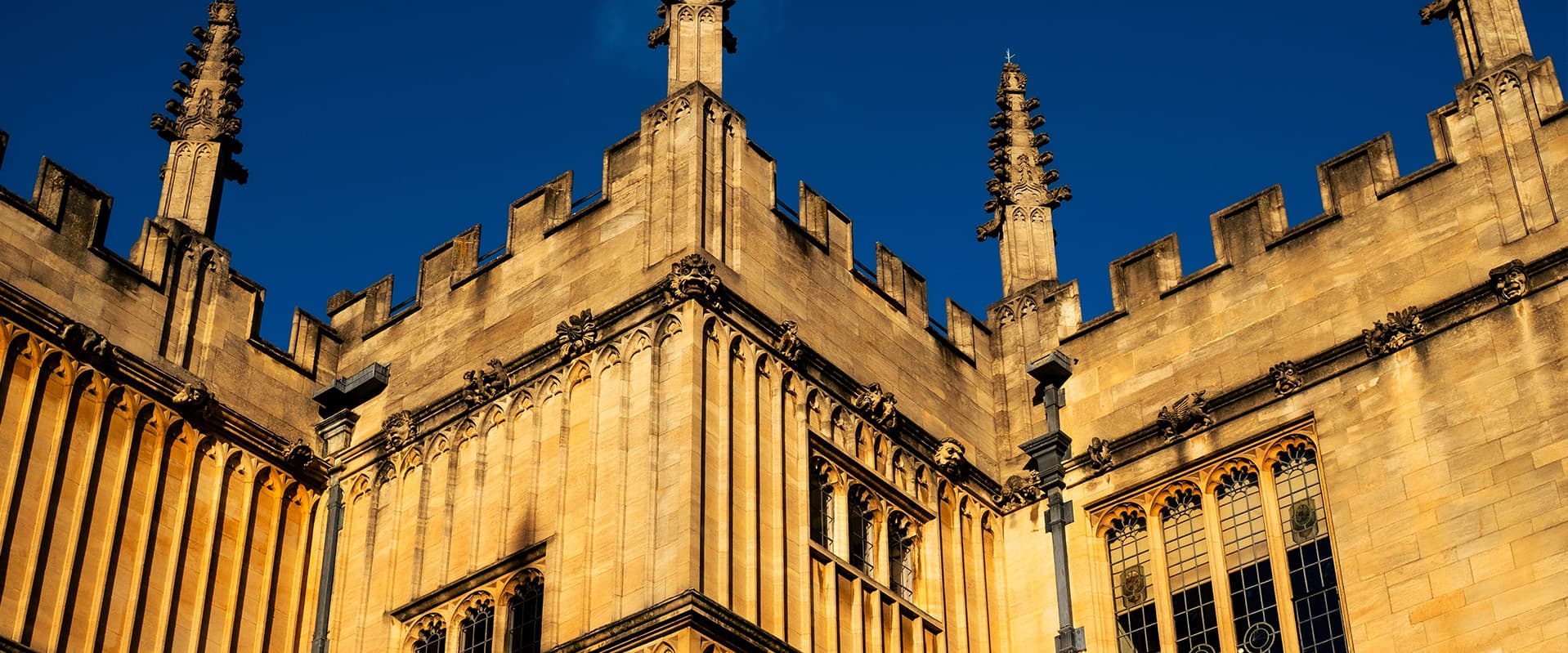Oxford Library spires and windows